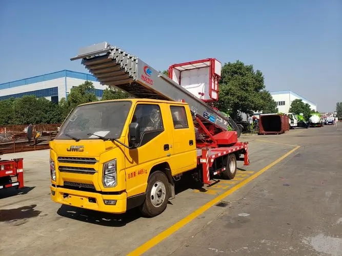 温州附近云梯车出租 砂石搬运