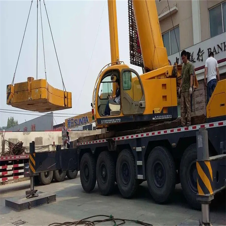 温州当地吊车出租|机器吊装|75吨|工厂搬迁服务